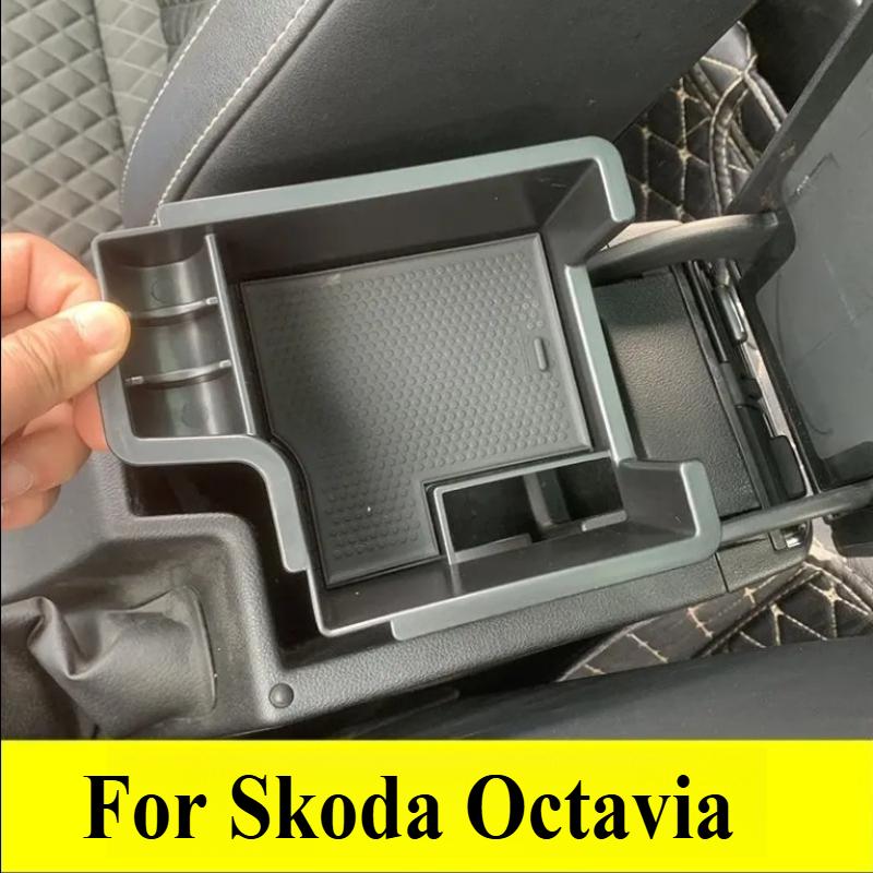 

Для Skoda Octavia 3 MK3 A7 5E VRS RS Combi Scout 230 245 Автомобильный Центральный Органы Управления Консоль Хранение Коробка Подлокотник Мелкие Вещи Упаковочная Коробка чёрный