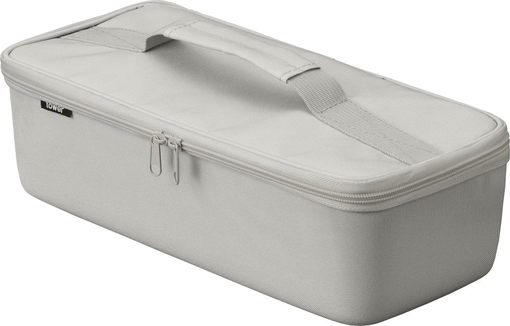 Yamazaki Jitsugyo Tool Bag with Dividers, Light Gray, Body Approximately W36 x D16 x H11 cm (excluding handle) Tower Tool Box Tool Box Storage Case