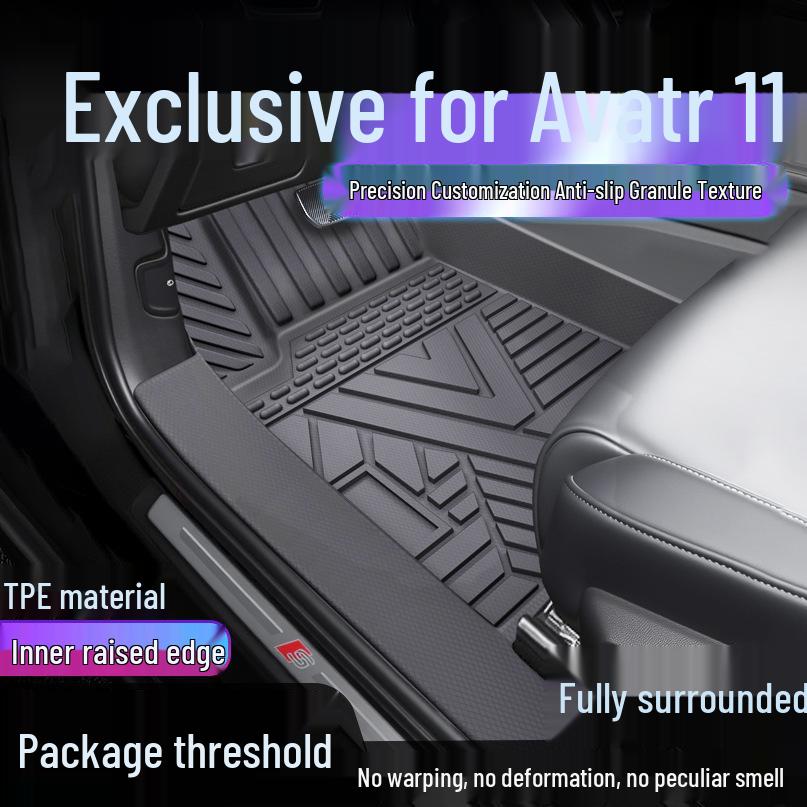 Avatr 11 TPE Full Surround Waterproof Floor Mats with Door Sill Protection Single Layer Upgrade