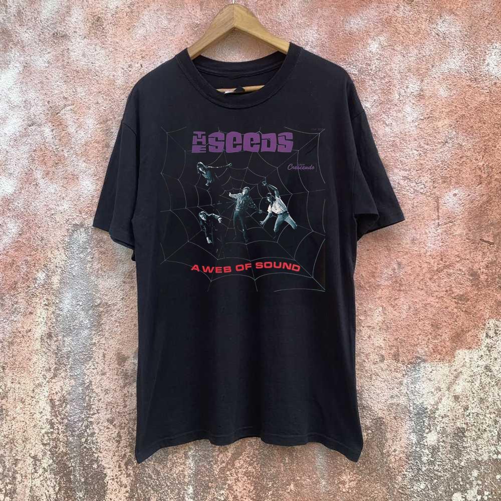 The Seeds Band A Web of Sound Полноразмерная унисекс футболка S-5XL XL