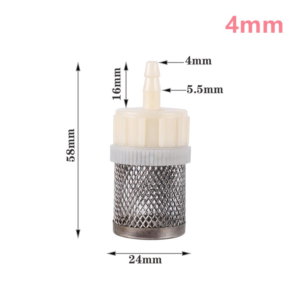 1/2" Thread Stainless Steel Mesh Hose Micro-filter Kit 4mm-20mm Garden Irrigation Car Wash Aquarium Fish Tank Water Filters 5Pcs