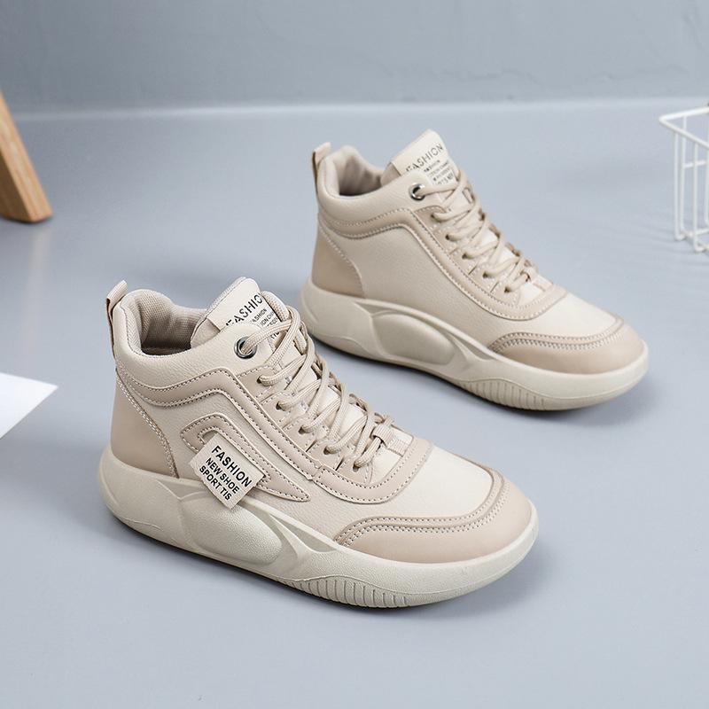 Autumn New Ins Korean Style Breathable White Shoes Female Student All-Matching Casual Sports Skate Shoes Women's Shoes Xw698