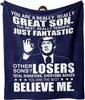 1PC Gift To Dad Thin Blankets for Father's Day Anniversary Birthday Mother's Day for Mom Wife Uncle Grandma Abuela Soft Throw