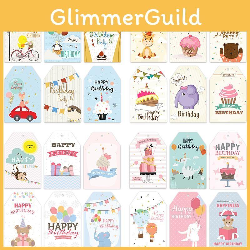 Birthday Decorations Party With Paper Hang Tags And 60pcs For Setup Venue