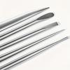 5 Pcs Stainless Steel Ceramics and Clay Sculpting Tool Set Ribbon Carving Tools for Pottery, Uncharged Crafting Accessories for Texturing and Modeling