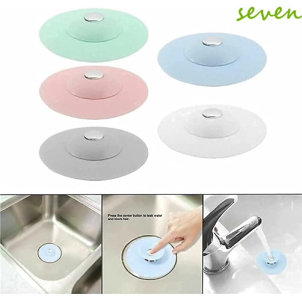 Bathroom Deodorizing and Anti Clogging Circular Floor Drain Silicone Sink Cover