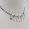 Hip Hop Brief Pandant Halskette Silber Hellboy Lil Peep Edelstahl Kette Punk Stil Coole Mädchen Fans Geschenke