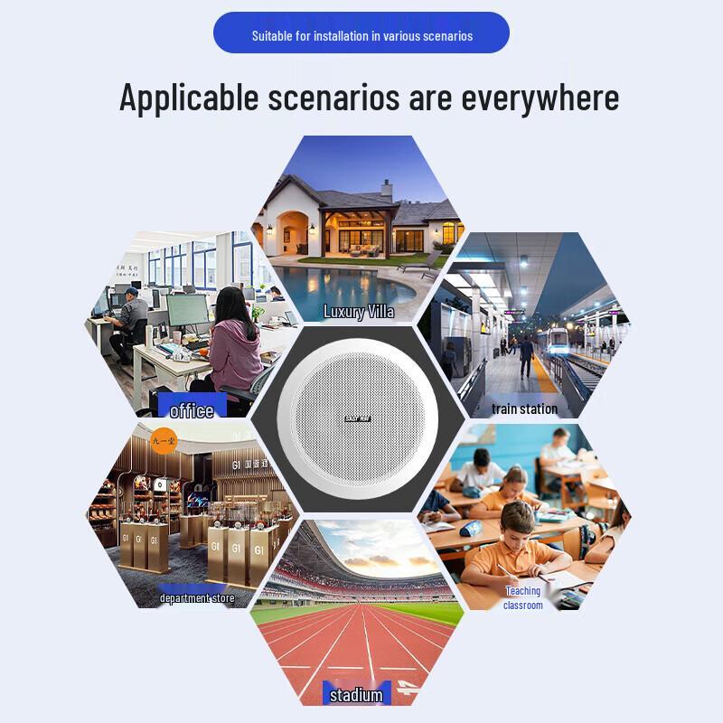 SAST D30 Wireless Bluetooth Embedded Ceiling Speaker System