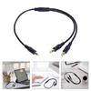 2 Way Power Distribution Cable, 5.5x2.5mm  Adapter Power Splitter Cable for LED Lighting and Surveillances Gear