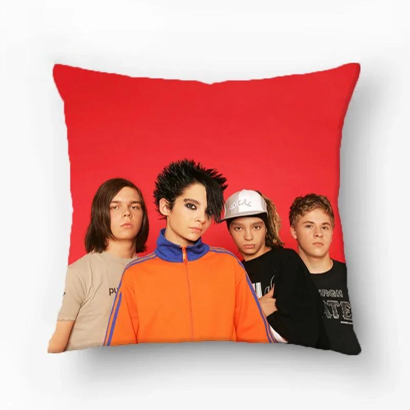 Tokio Hotel Kissenbezüge Dekorative Sofakissen Quadratischer Kissenbezug 45*45 Möbel Doppelseitiger Druck Kissenbezug Kissen