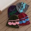 Knitted Hat Women's Season Outdoor Skiing Warm Cover Cold Hat Street Hip Hop Contrasting Color Jacquard Wool Hat