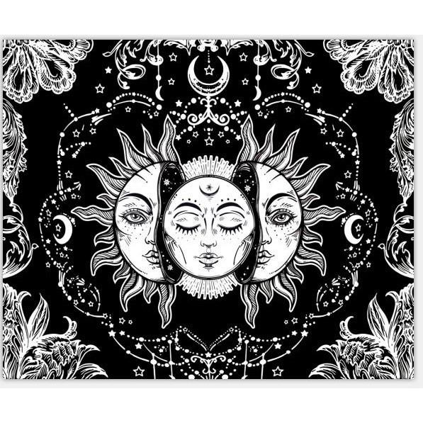 VIKAMA Vintage Mandala Tapestry Wall Hanging for Living Room Bedroom Dormitory Easy Hanging Home Decor Artistic Bohemian Design
