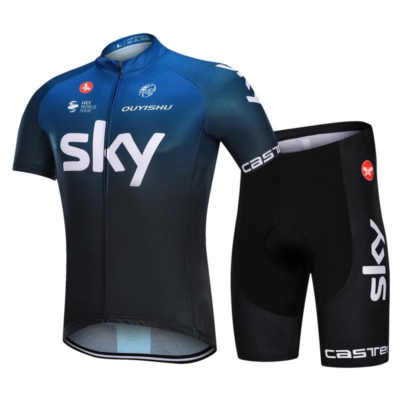 Mens Cycling Jersey Shorts Set Breathable Bike Apparel Road Mountain Biking