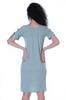 Moomaya Cold Shoulder T-shirt Dress Round Neck Casual Knee Length Summer Dresses For