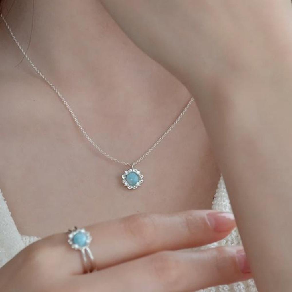 Women's Accessories Daily Larimar Natural Stone Necklace