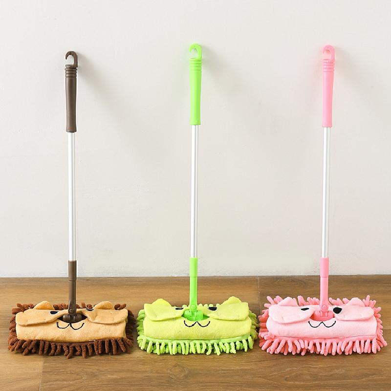 Cleaning Play Childrens Mop Set With Reusable Dustpan Flat For Tool Educational