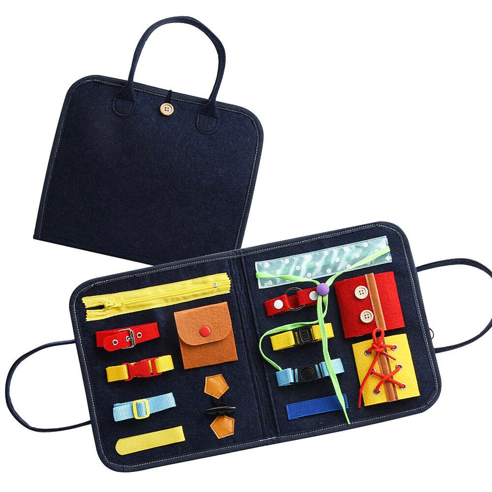 Montessori Baby Toys Baby Busy Board Buckle Training Educational Learning Toy Preschool Toys for Kids
