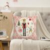 Pillowcase Cartoon Christmas Element Pattern Design Hidden Zipper Non-fading Modern Home Decoration Pillow Cover