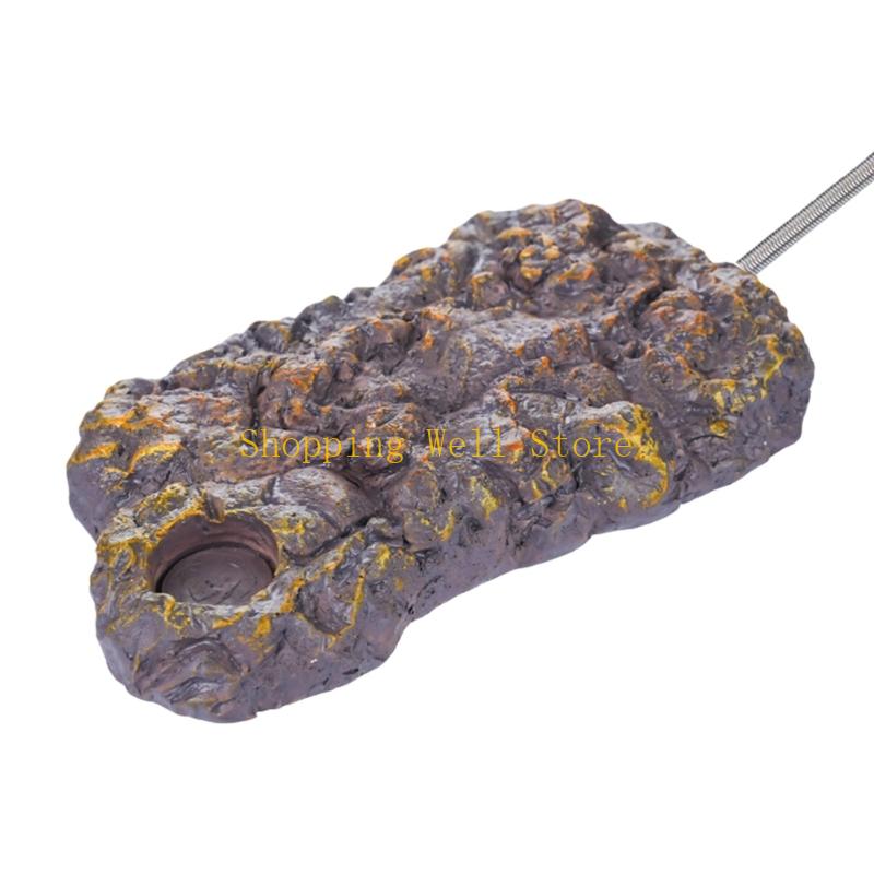 

KX4B Durable Resins Heating Perch For Cage Decoration Hide Climbing Behavior Stimulation In Aviaries