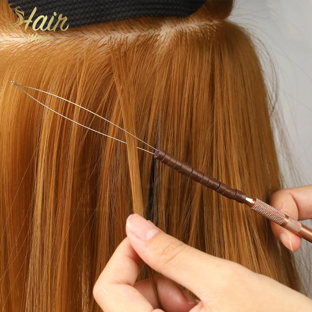 Hair Extension Tool Kit  Pliers for Feathers Extensions Loop Threader Pulling Hook Tools For Hair Salon