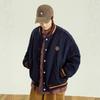 Unisex Winter Thick Cotton Padded Baseball Jacket Loose Fit Warm Coat Teens Adults