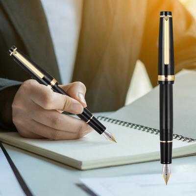Füllfederhalter, feine Kardiogramm-Feder mit großem Tintenkonverter, kompakte Größe, tragbar, glatter Schreibstift, Schreibwaren, Geschenk