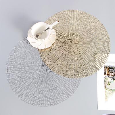 Tovagliette in PVC Resistenti al Calore Vuote Tovagliette per Tavolo Antiscottatura Resistenti all'Usura Sottobicchieri Rotondi Tappetini Termoisolanti per Casa Cucina Sala da Pranzo