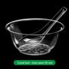300ml Disposable Crystal Clear Plastic Bowl, Chopsticks, Cups, Plates & Cutlery Set for Hot Pot, Soup, Rice.