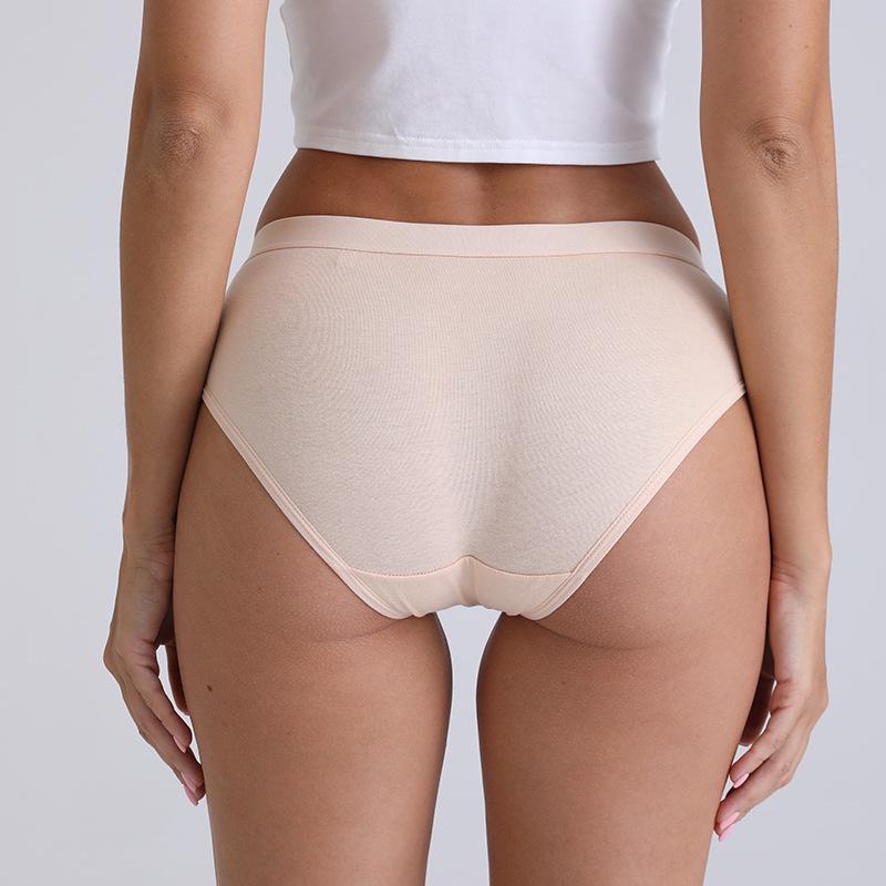 Sommerliche Damen-Baumwoll-Slips im japanischen Stil mit mittlerer Leibhöhe und Po-Hebung für Schülerinnen