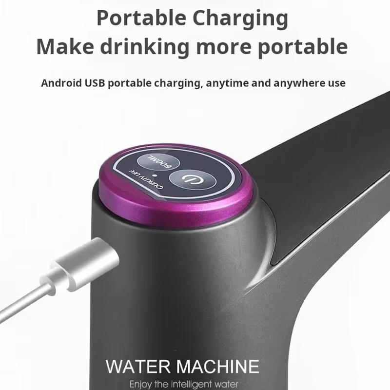 Automatic Water Press Household Barreled Water Electric Water Pump USB Rechargeable Mineral Water Pump Portable Water Dispenser