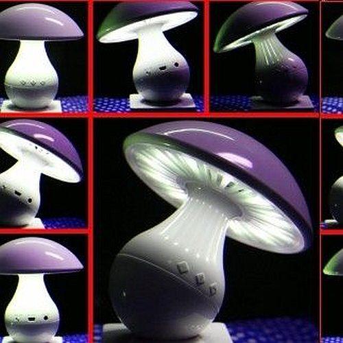 Bluetooth-Lampe Mini-Lautsprecher mit Radio Weiß