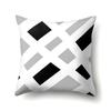 Polyester Pillow Case Car Decoration Home Printed Black and White Geometric Car Cushion Head Cushion Cover