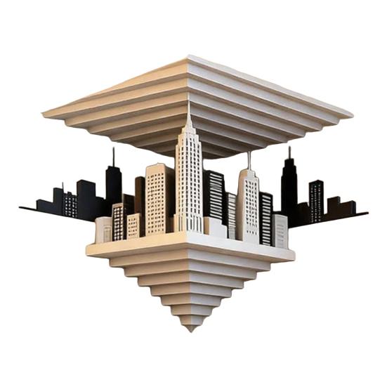 2 Pcs 3D Optical Illusion Corner Wall Decal Removable Peel And Stick Graphic Wall Art for Living Room Bedroom Home Decor