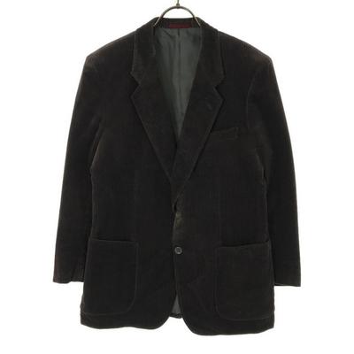 Durban Herringbone Tailored Jacket 94AB4 Gray Velor Men's Used