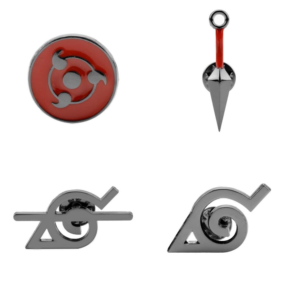 Naruto Kersenhout Legering Badge Met Reliëf Rinnegan Voor Anime Fans