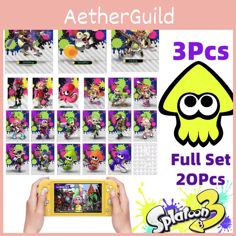 Splatoon3 Jet Warrior Amiibo Card Set For Nintendo Switch Limited Edition Clothing Cards Included
