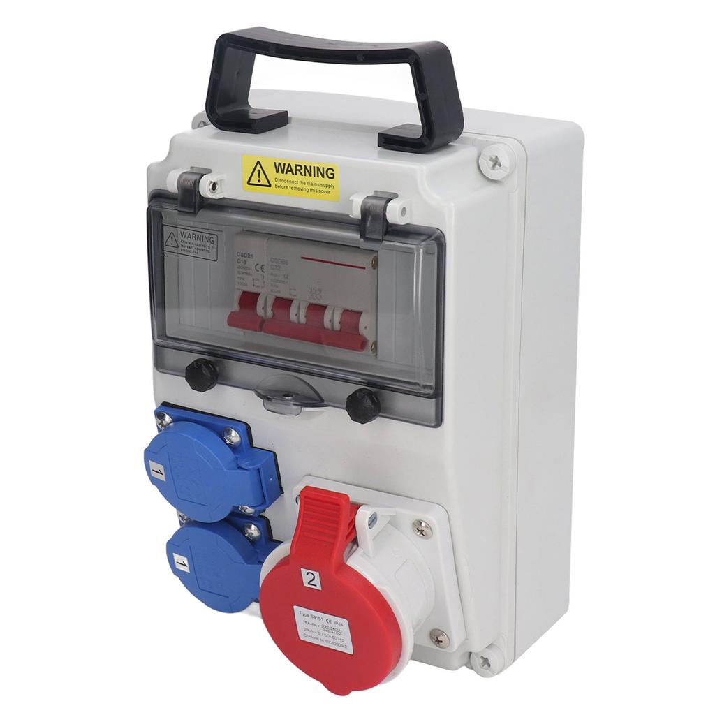 Power Distributor AC 200?250V Universal Socket AC 220?380V 240?415V CEE Socket with Circuit Breaker