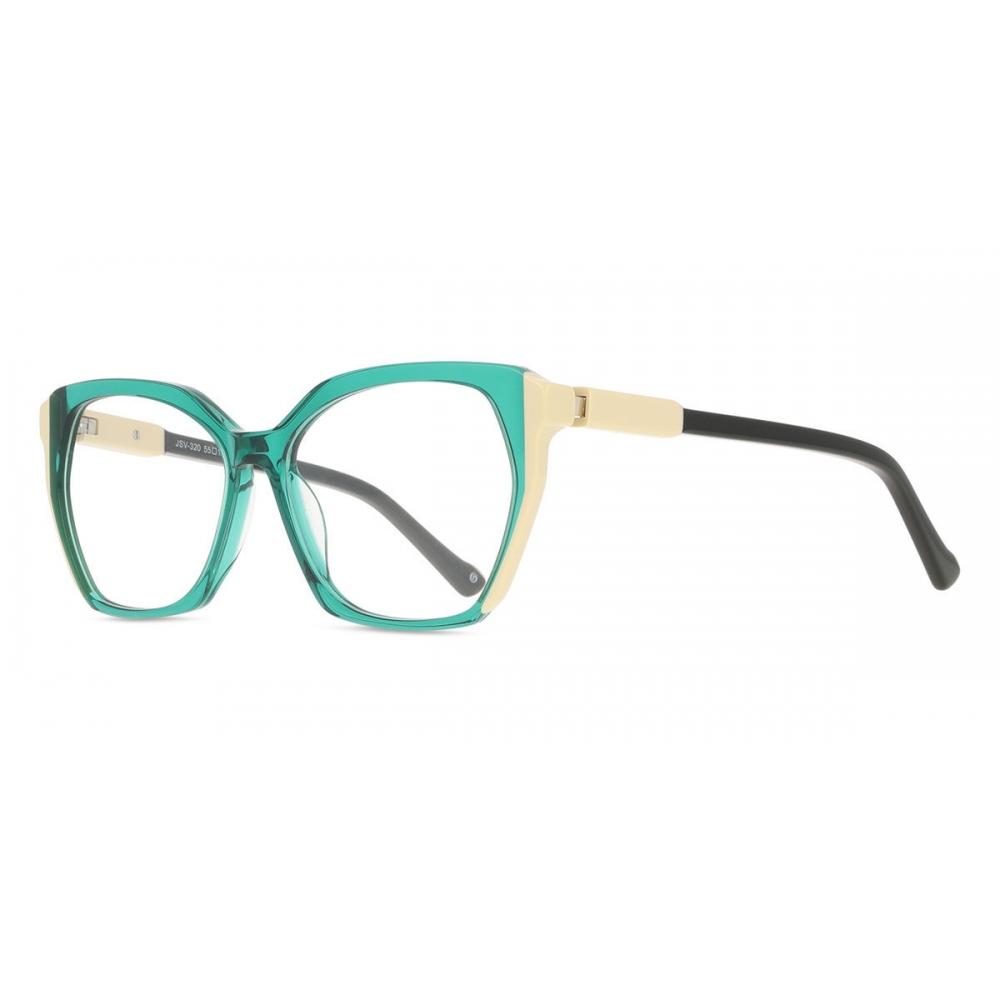 Full Rim Cat Eye Transparent Dark Green Smartbuy Collection Vinz Jsv 320 068 Fashion Women Eyeglasses