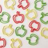 Apple Paper Assorted Paper Clips for Document Slip-On Clips, 15-Piece Pack, Apple-Shaped Organizing, SZG-3810