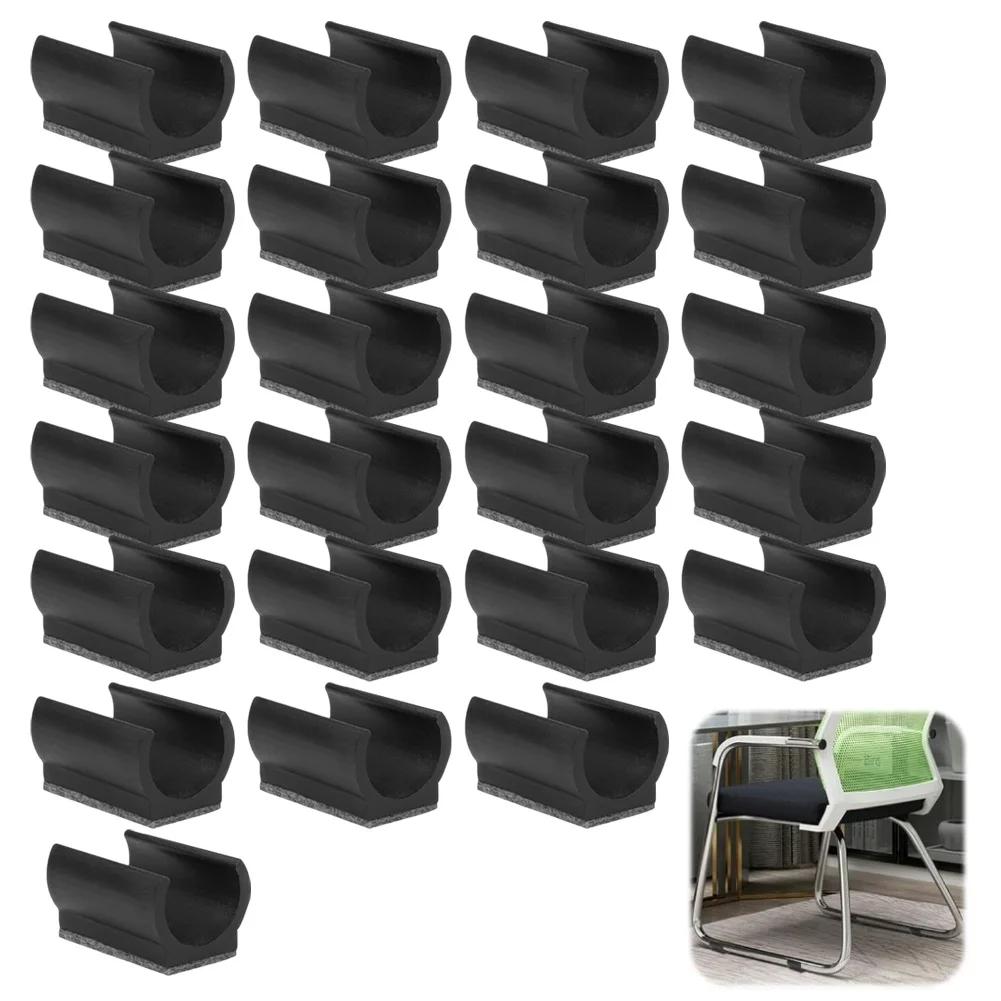 24pcs Felt Chair Gliders for Cantilever Chairs Easy Installation Floor Scratch Protector for Parquet Laminate Tiles