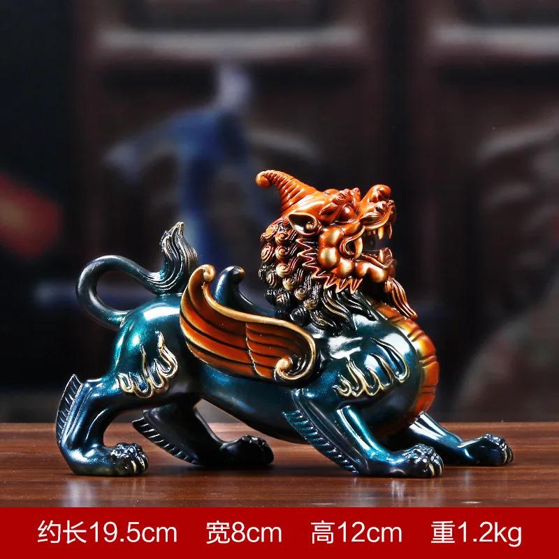 Feng Shui Copper Pixiu Statues Sculptures Miniatures Statue Ornaments Crafts Home Decoration