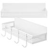 DOITOOL Bathroom Magnetic Bath 2 Bath with Storage No Drilling Set of Rack, Storage, Drainer, Tier, Rack, Hooks, Bathroom, Washroom, Kitchen, Rack,