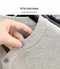 Men's Casual Cotton Knitwear Sweater - Solid Color, Long Sleeve, Versatile, Trendy Autumn/Winter Top