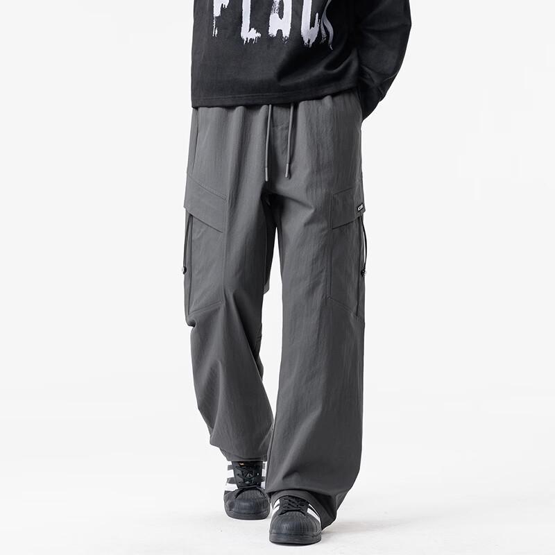 VUUG Men's American Casual Straight Loose Work Pants