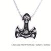 Vintage Wikinger Thor Hammer Anhänger Herren Halskette Wikinger Schiff Halskette Amulett Schmuck