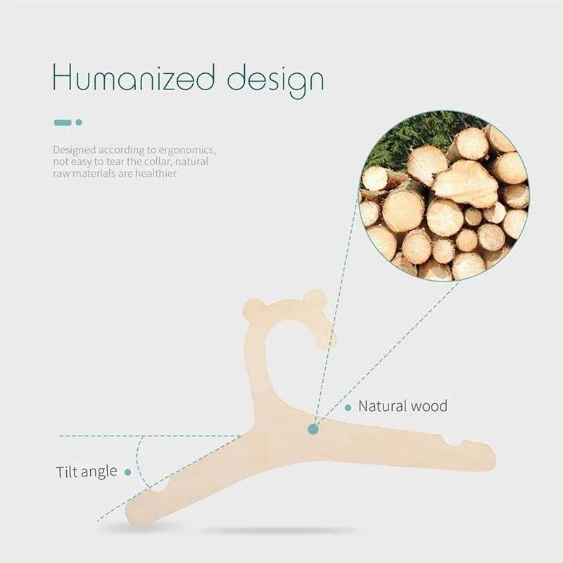 Umerașe pentru haine pentru bebeluși Umeraș din lemn pentru haine pentru bebeluși Afișaj de depozitare pentru îmbrăcăminte creativă Umerașe pentru copii Decor pentru creșă