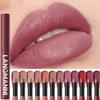 Nude Matt Lippenstift Wasserdicht Langanhaltend Drehbare Lippenstifte Verblassen Nicht Sexy Rotes Samt Festes Lippen-Gloss Lippen Make-up für Frauen