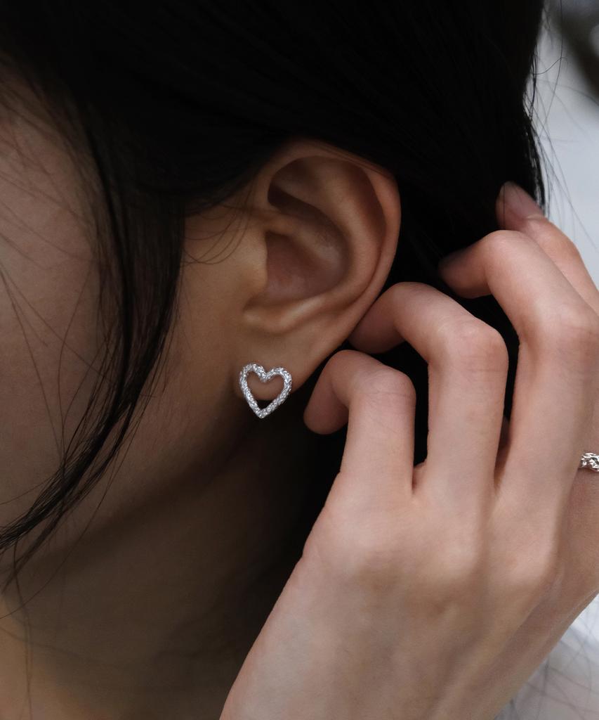 Poetryhaus Ripple Heart Earrings