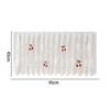 White Lace Half Curtain Cute Cherry Design Window Door Short Curtain Cabinet Wardrobe Furniture Dust-proof Curtain Sheer Voile