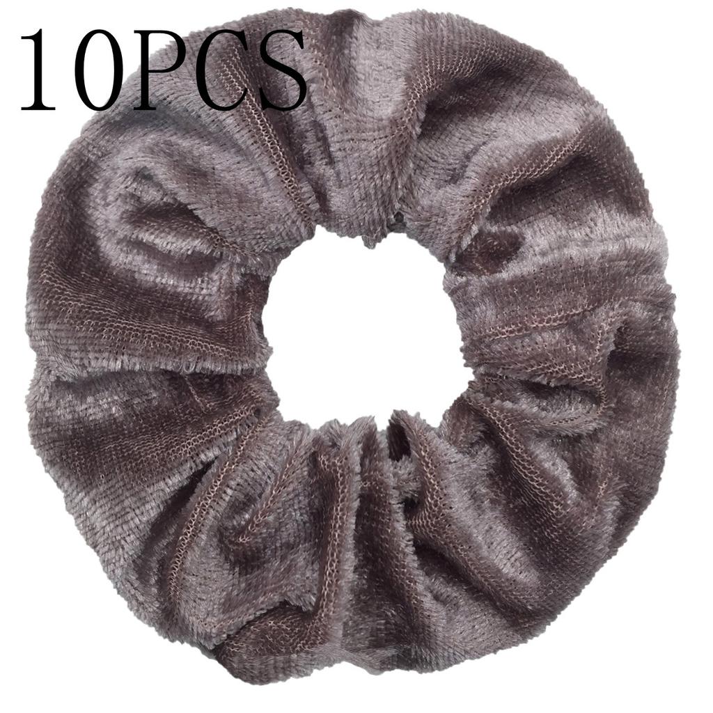 10pc Women Hair Scrunchies Velvet Solid Color Band for Girls Ponytail Holder Rubber Bands Ties Accessories Headbands Gumki